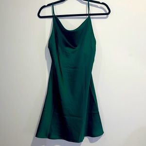 Emerald Princess Polly Cowl Neck Dress